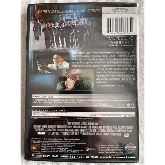 High Crimes (DVD) - Morgan Freeman, Ashley Judd - Picture 2 of 2